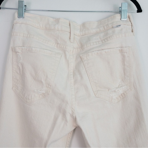 Mother Superior The Flirt Chew Jeans in White Unnatural Acts - Picture 9 of 14